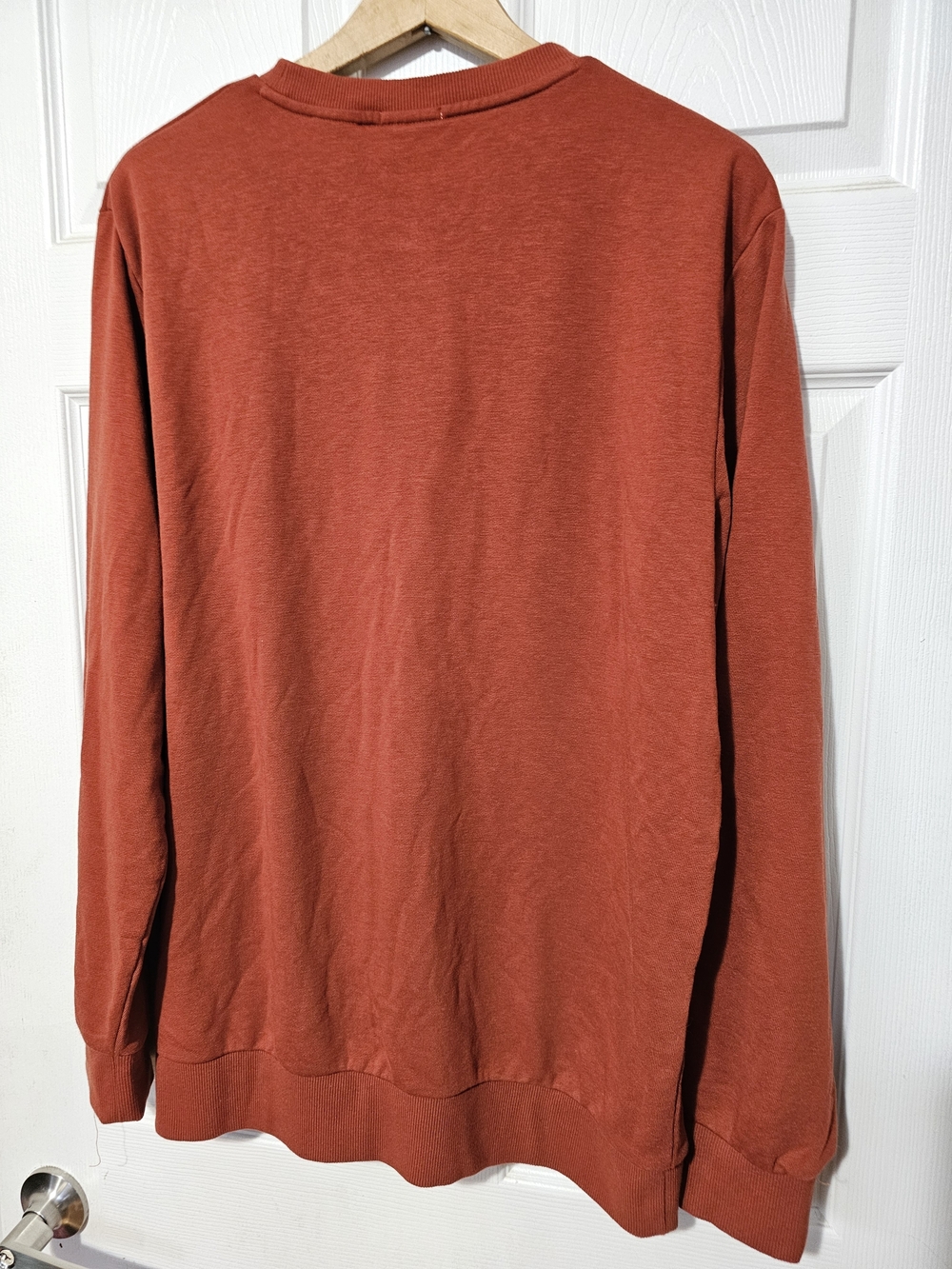 Timberland Men's Oyster River Crewneck Sweatshirt - Burnt Orange / Rust Size L - Picture 2 of 5